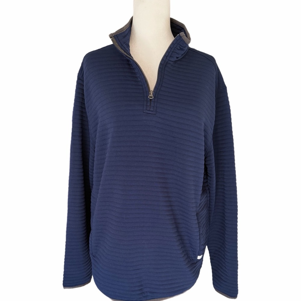 ✨ OCEAN + COAST Quilted Half-Zip Pullover – Great Pre-Loved Condition (M) ✨